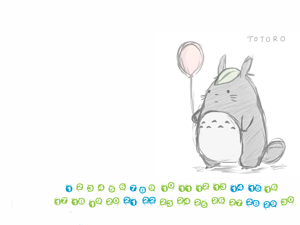宫崎骏手绘龙猫可爱动态壁纸图片 -桌面天下(D