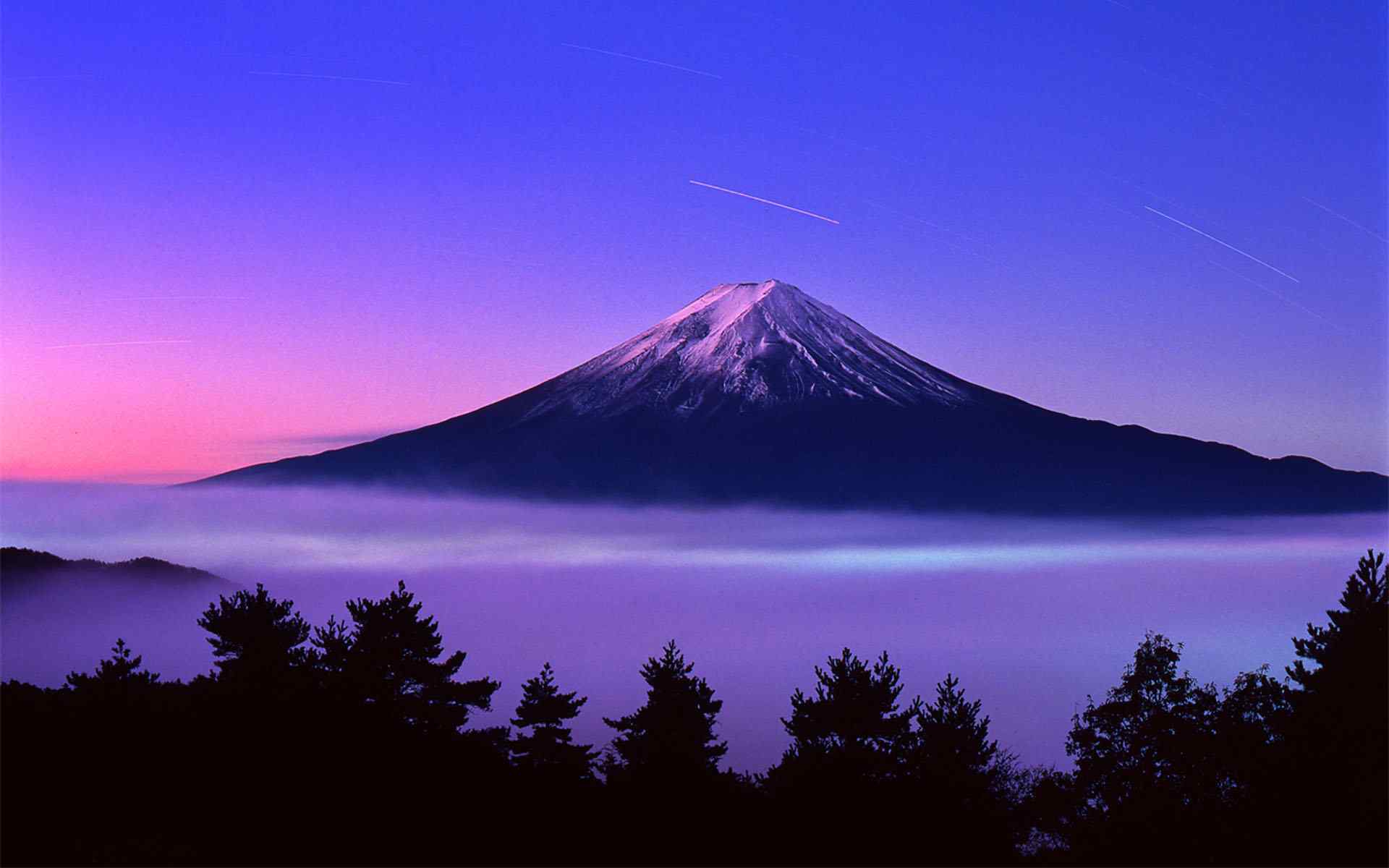 唯美富士山高清风景桌面壁纸