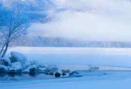唯美梦幻的冬日雪景图片桌面壁纸