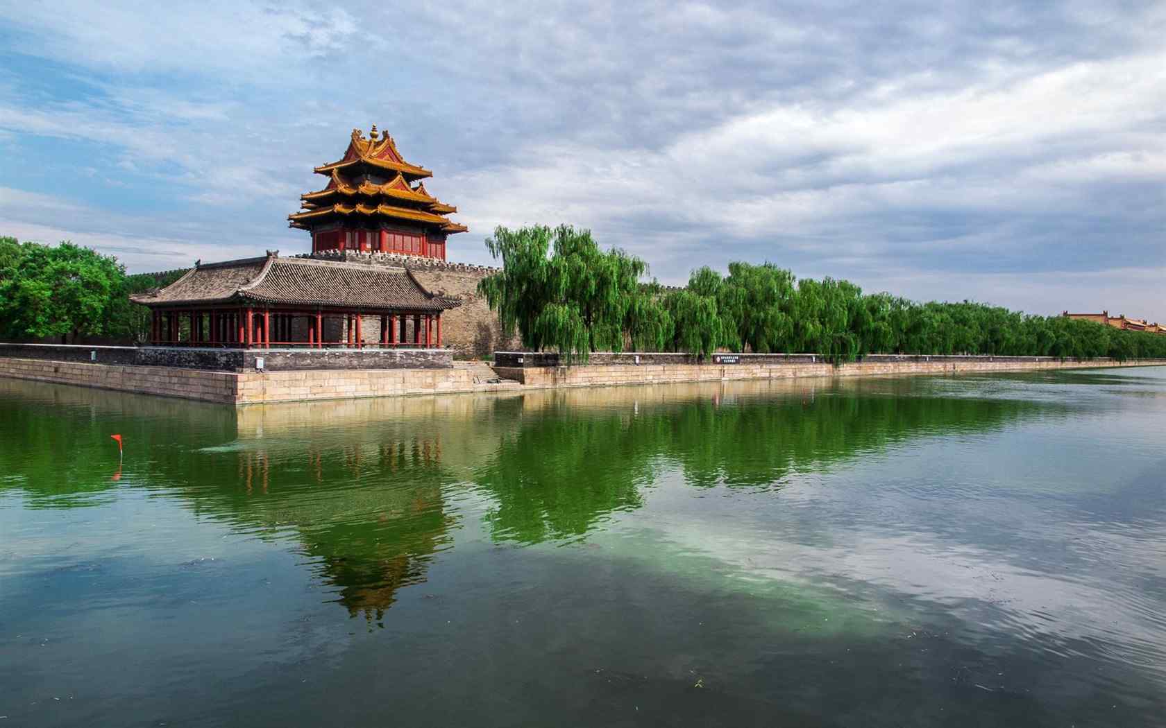 北京紫禁城角楼风景摄影图片桌面壁纸