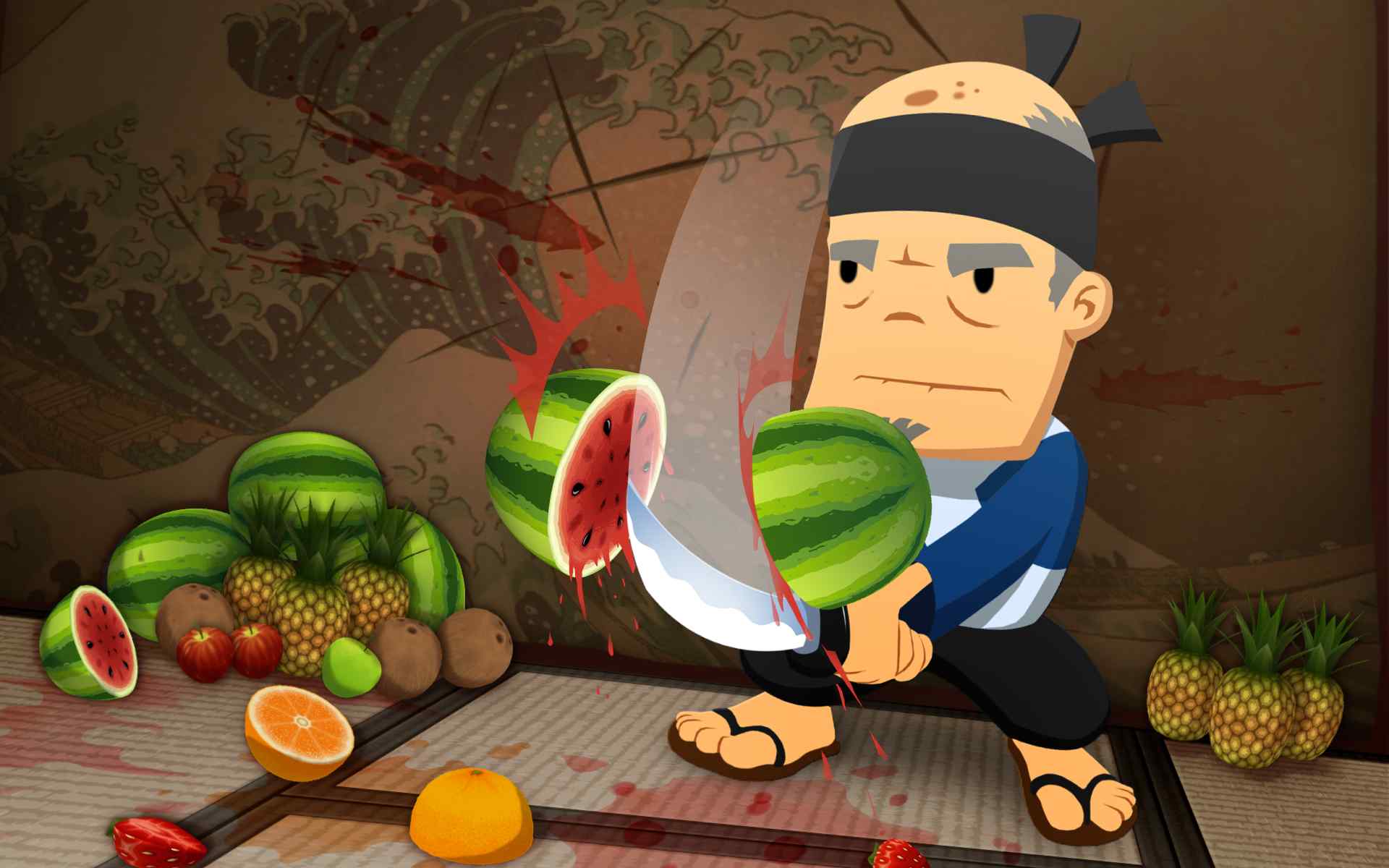 《水果忍者》游戏精选高清宽屏桌面壁纸图片