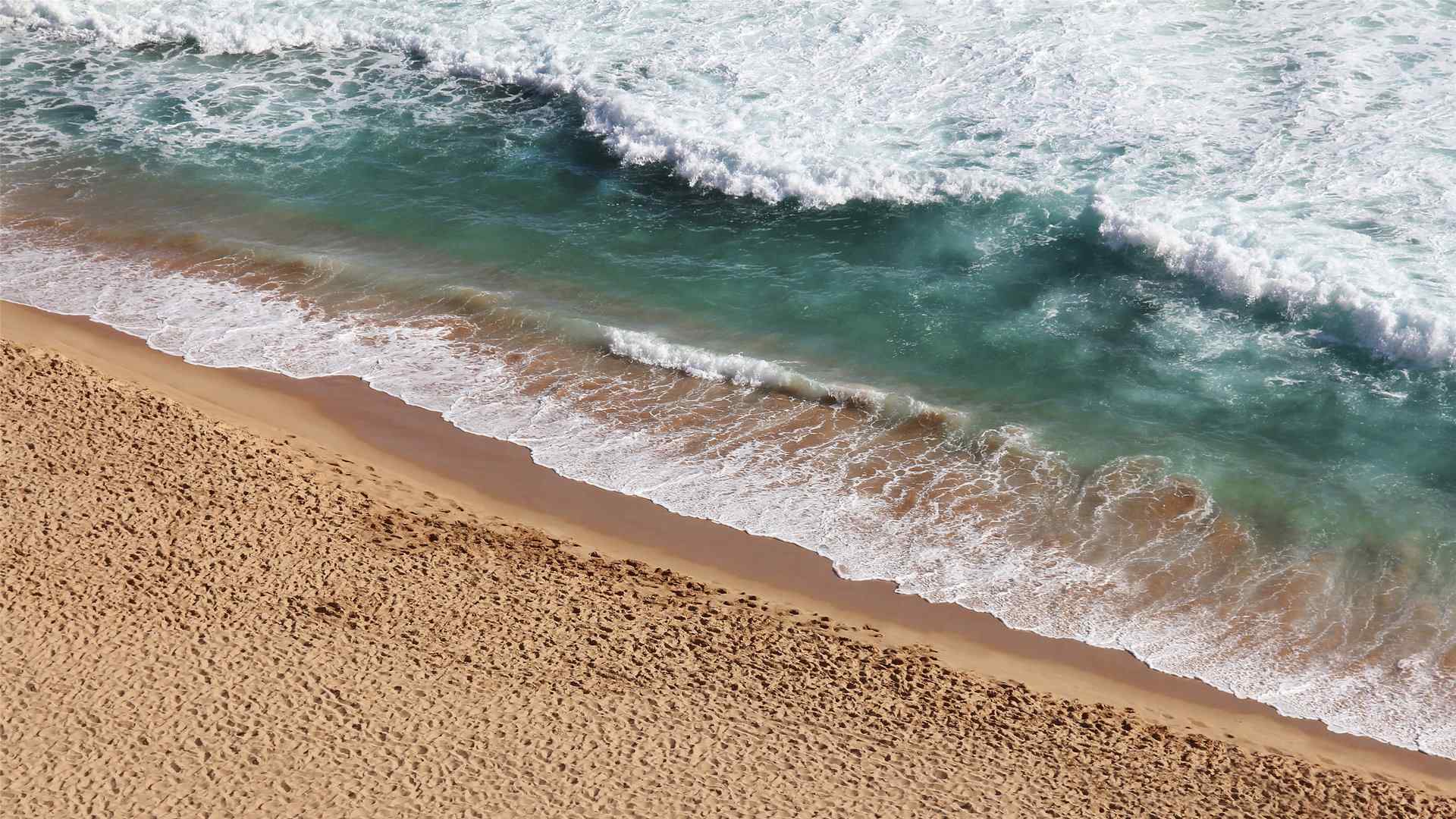 精选海浪沙滩图片风景电脑桌面壁纸