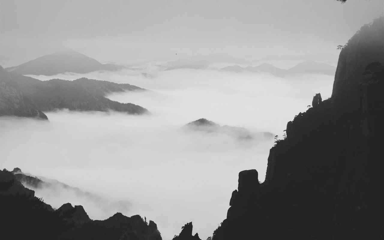 黄山云海景观唯美图片桌面壁纸