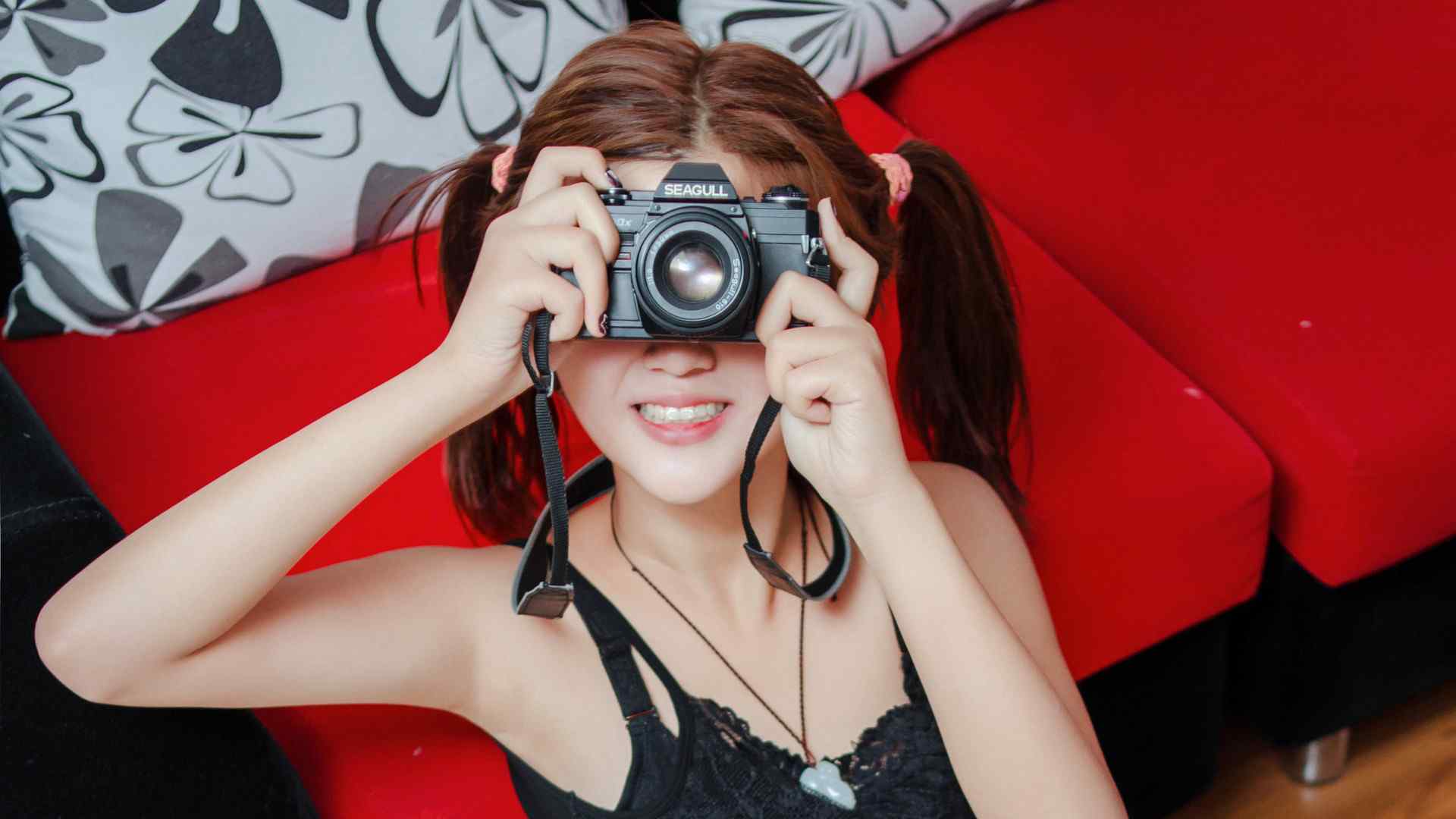 美女摄影师单反相机高清电脑桌面壁纸精选（一）