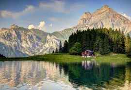 瑞士阿尔卑斯山湖