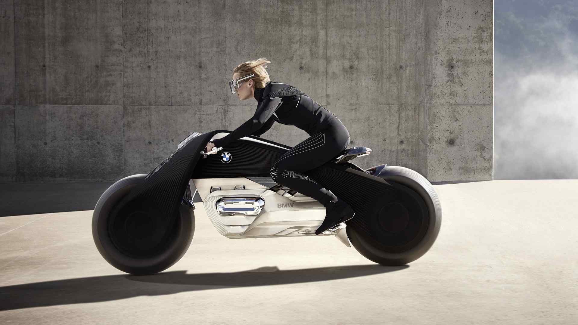 酷炫BMW Vision Next100概念摩托车高清壁纸