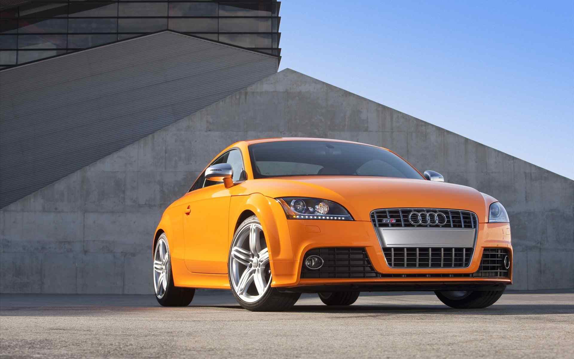橘黄色奥迪超酷汽车图片