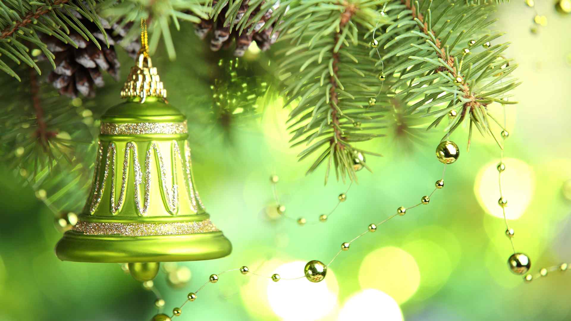 小清新圣诞节铃铛节日图片