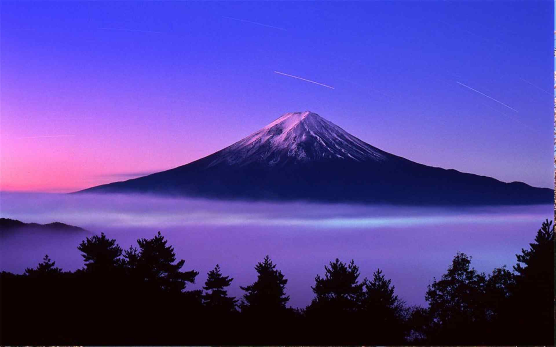 日本富士山唯美风景图片高清壁纸