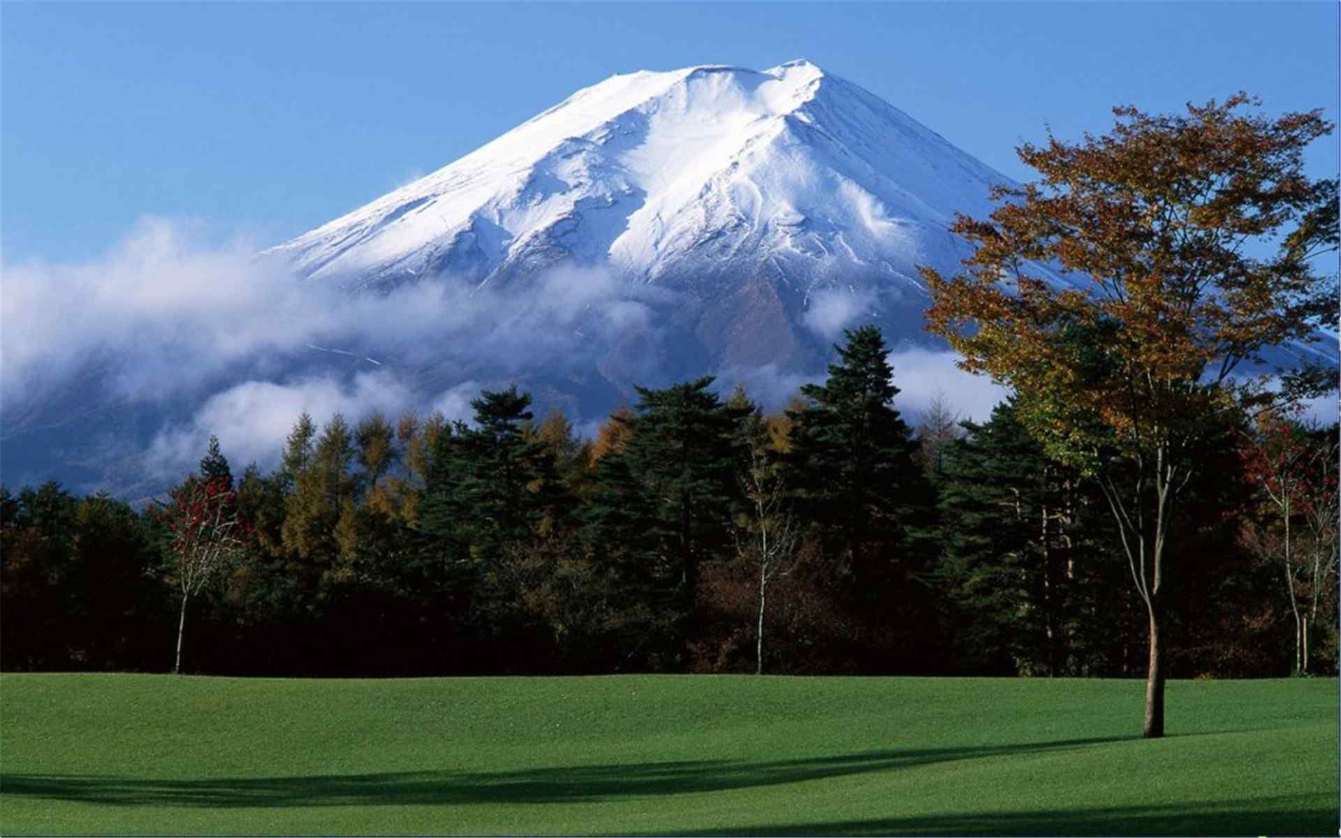 日本富士山唯美风景图片高清壁纸