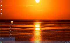 美丽海边夕阳风景Win7电脑主题