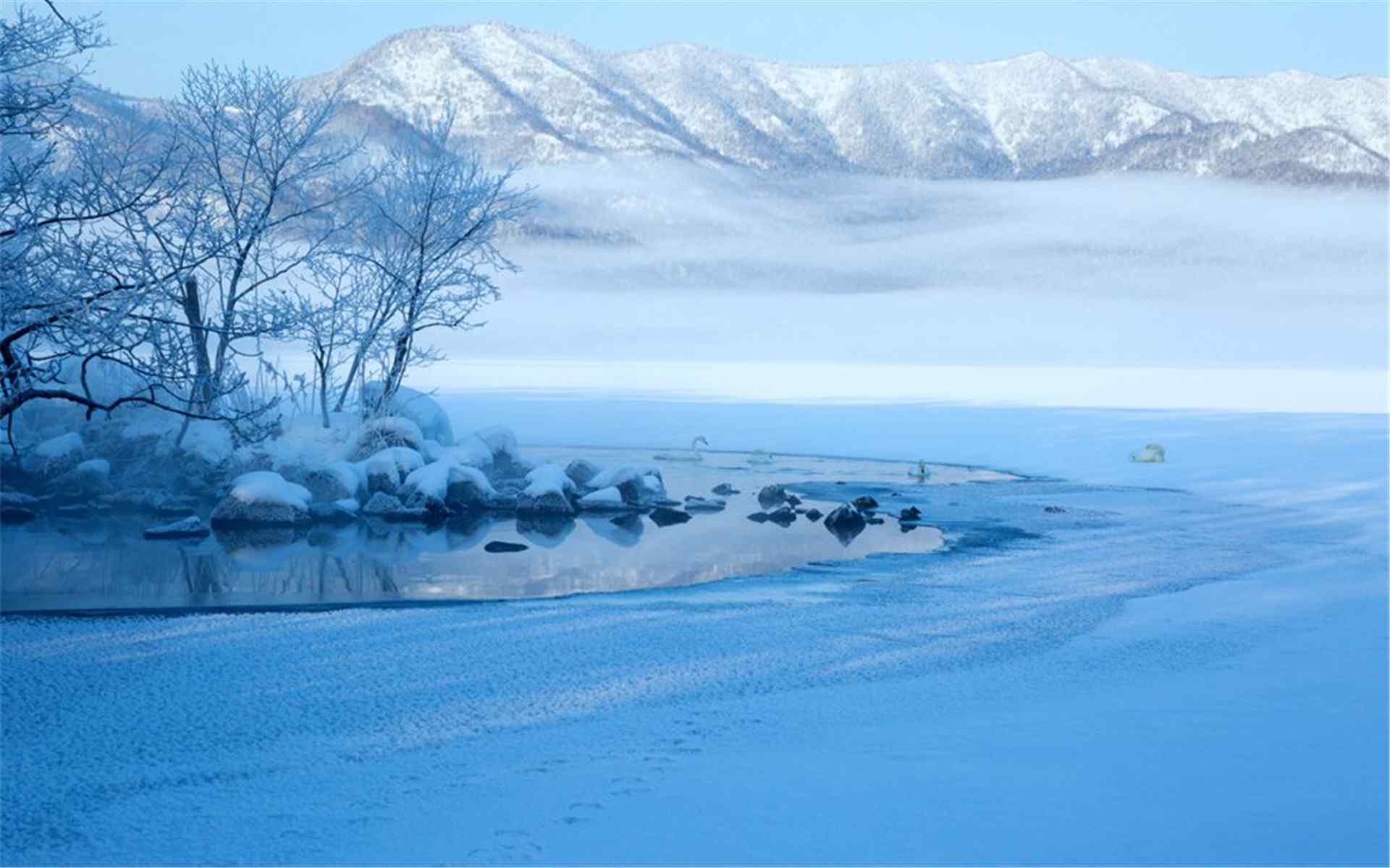 唯美雪景高清风景图片桌面壁纸