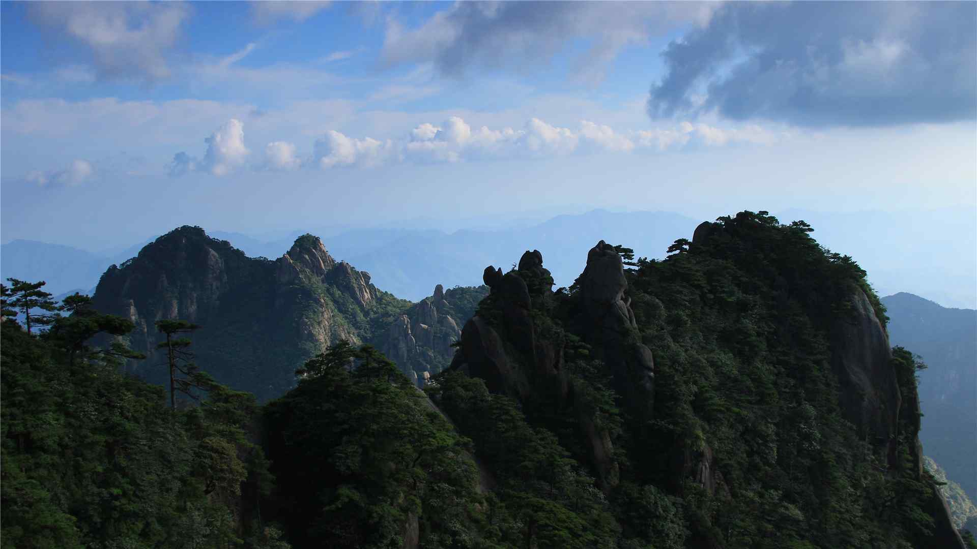 秀丽的江西三清山自然风景高清壁纸