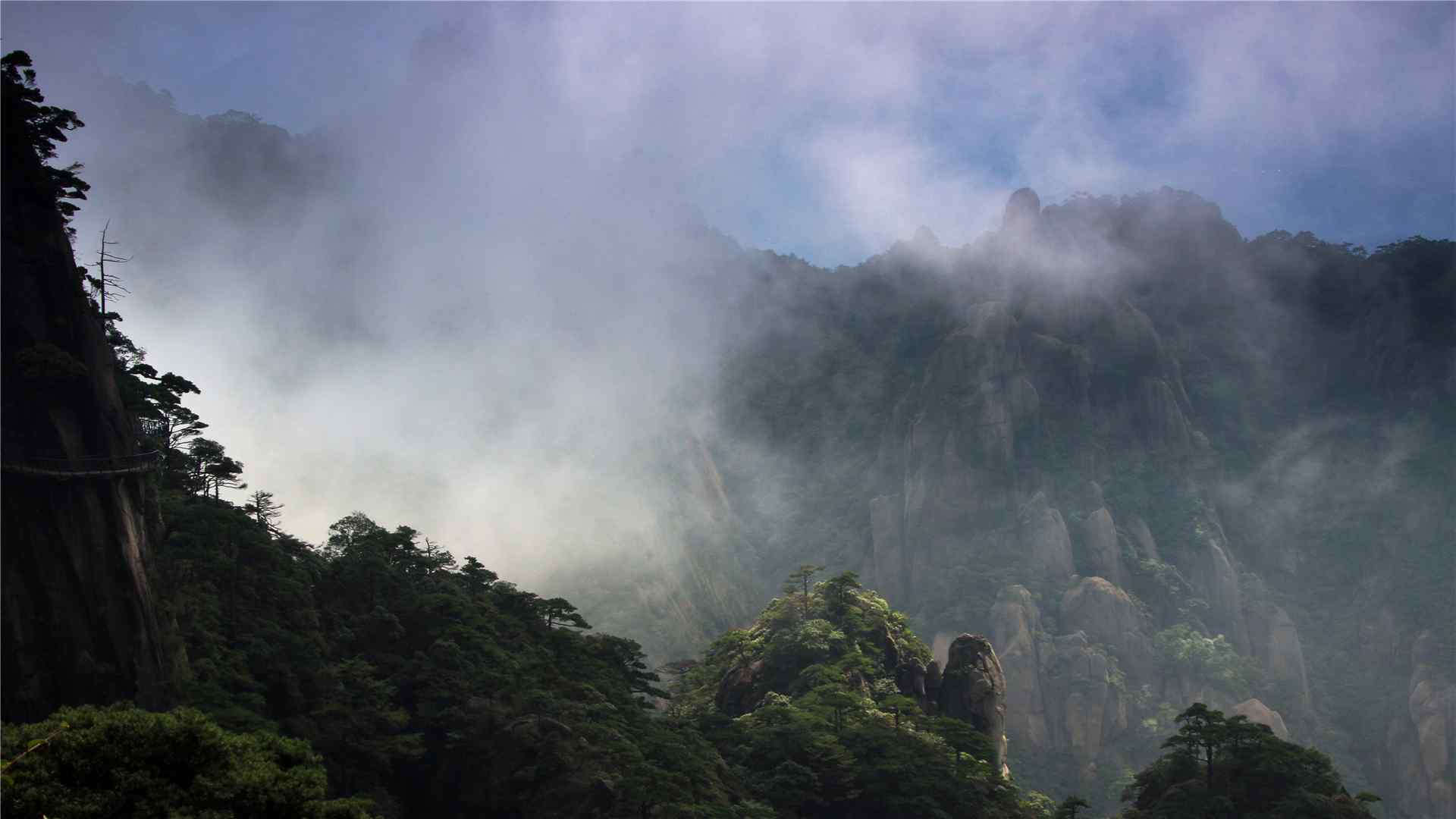 秀丽的江西三清山自然风景高清壁纸