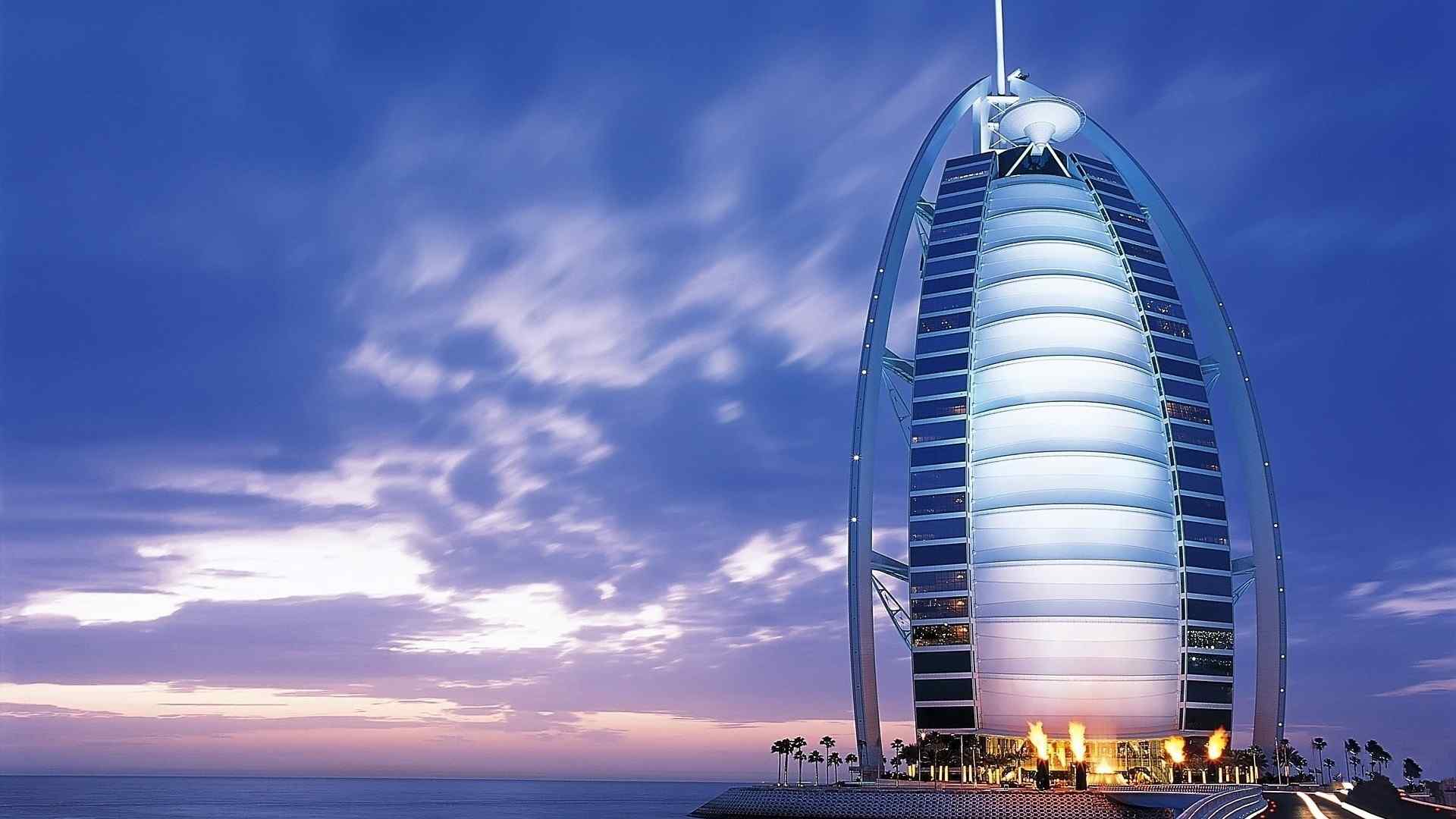 迪拜独特城市风景高清桌面壁纸