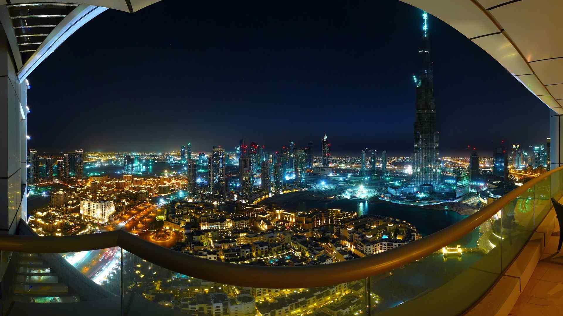 迪拜独特城市风景高清桌面壁纸