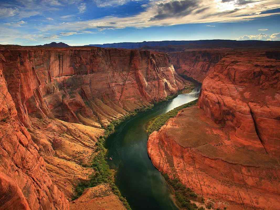 美国亚利桑那州唯美瀑布风景图片高清桌面壁纸