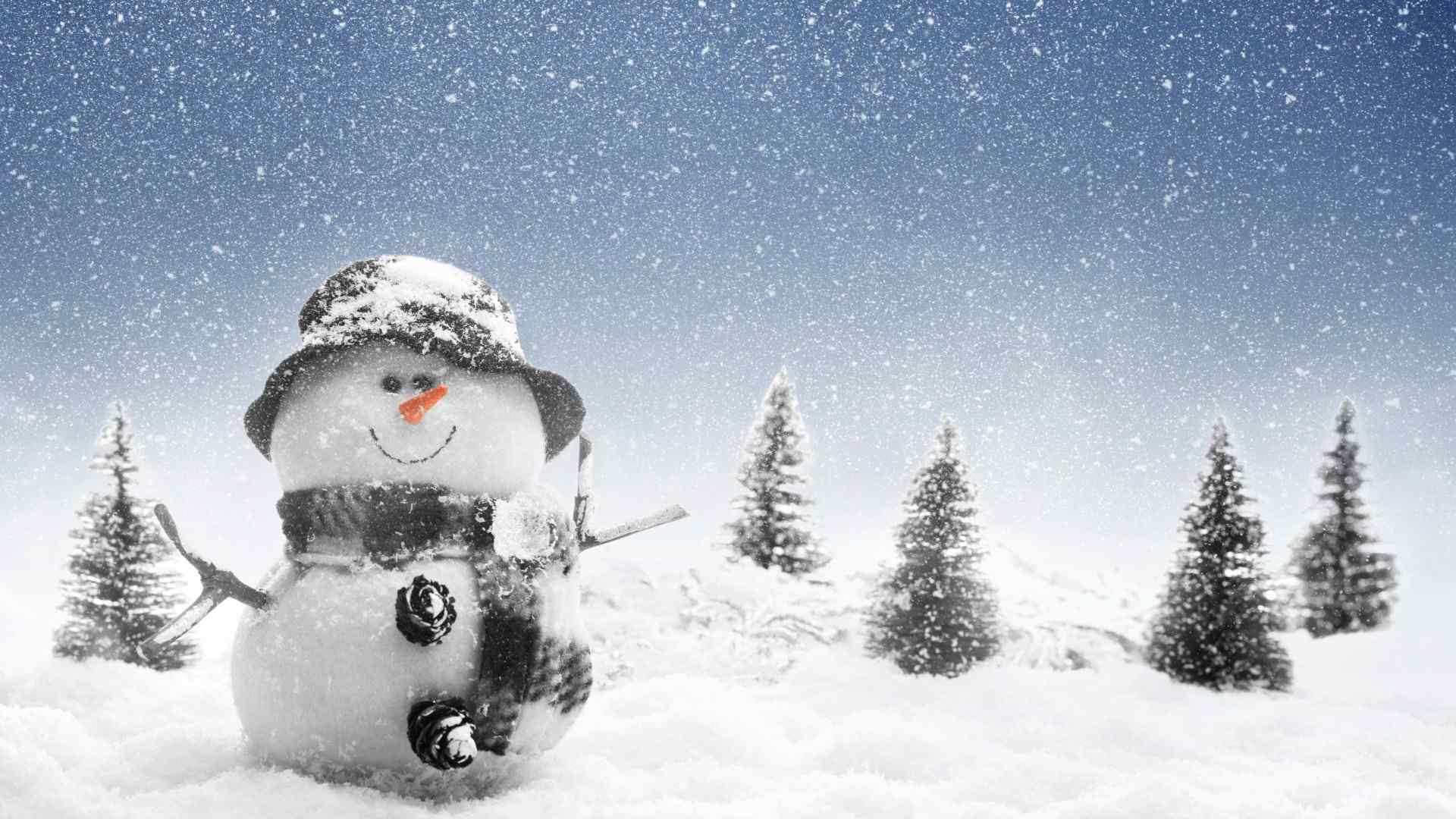萌萌哒圣诞节小雪人图片