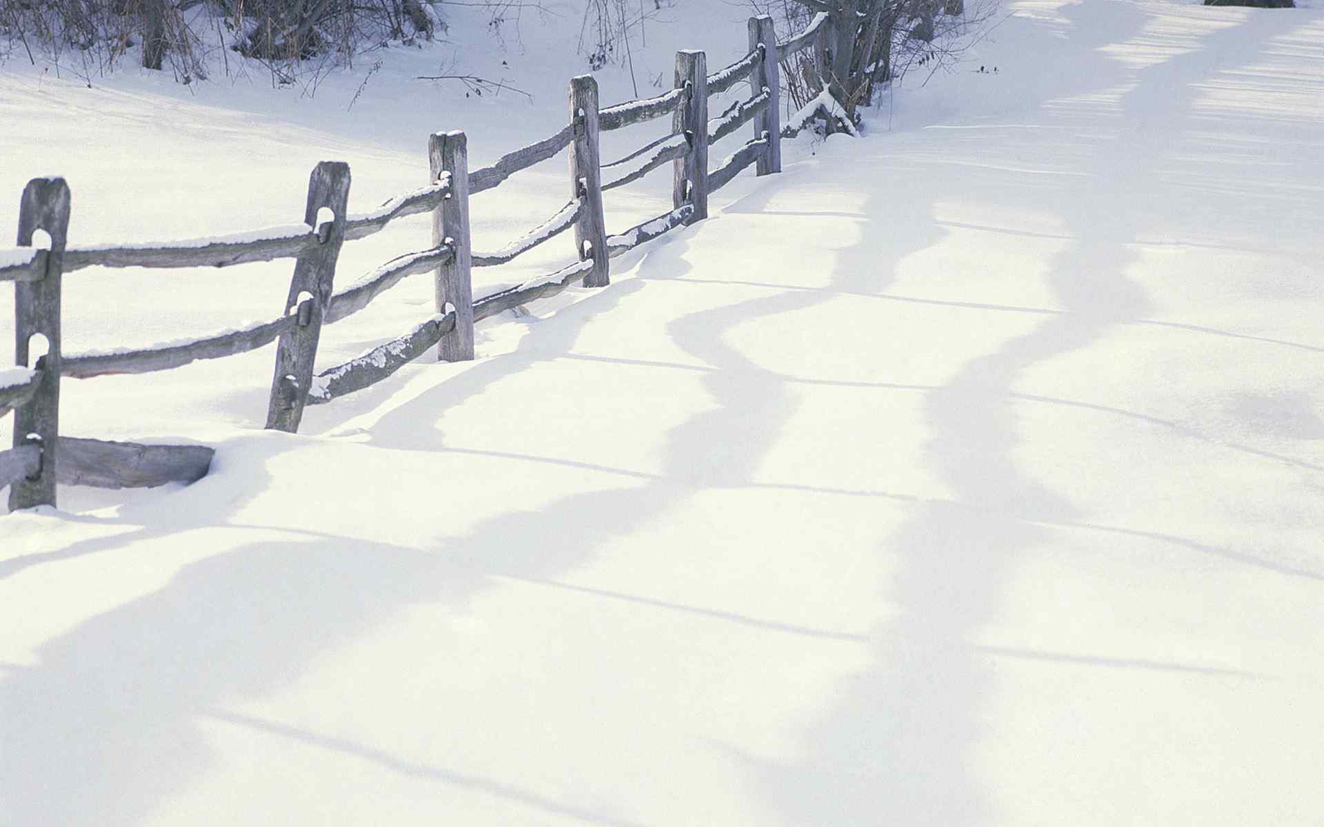唯美小清新雪景图片高清桌面壁纸