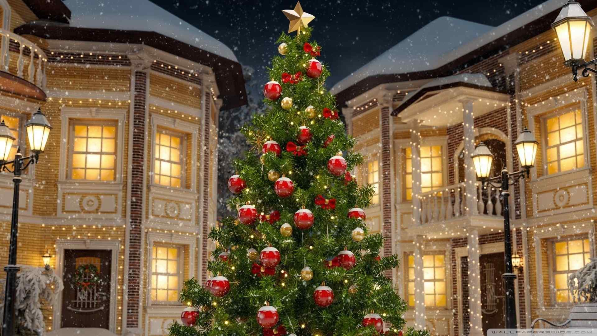 唯美圣诞树高清桌面壁纸