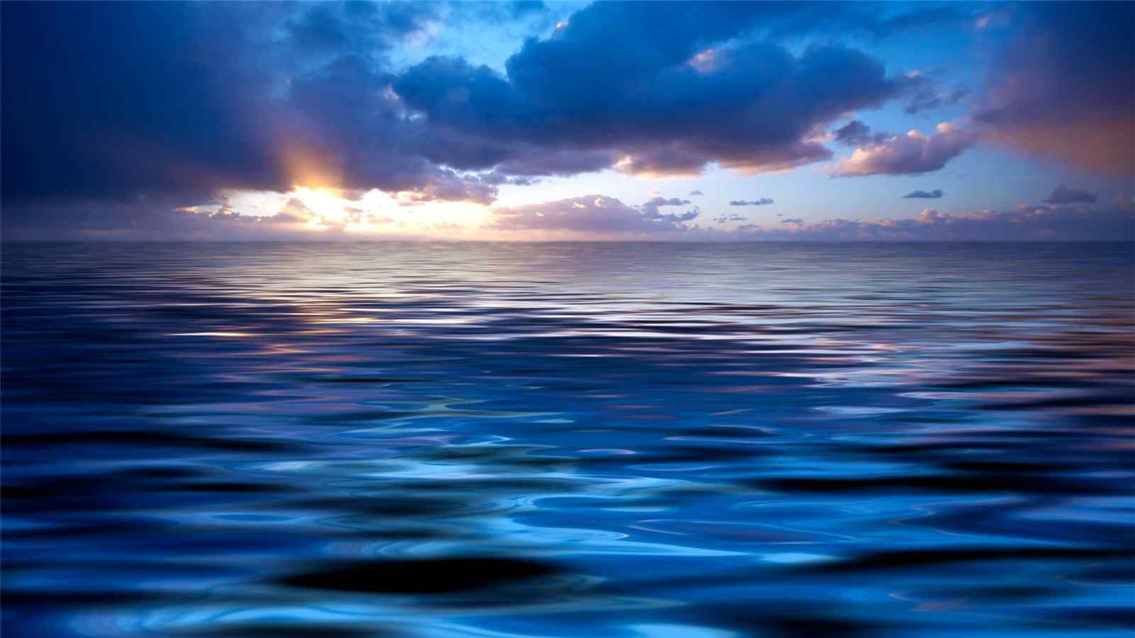 大海的黄昏唯美风景图片壁纸