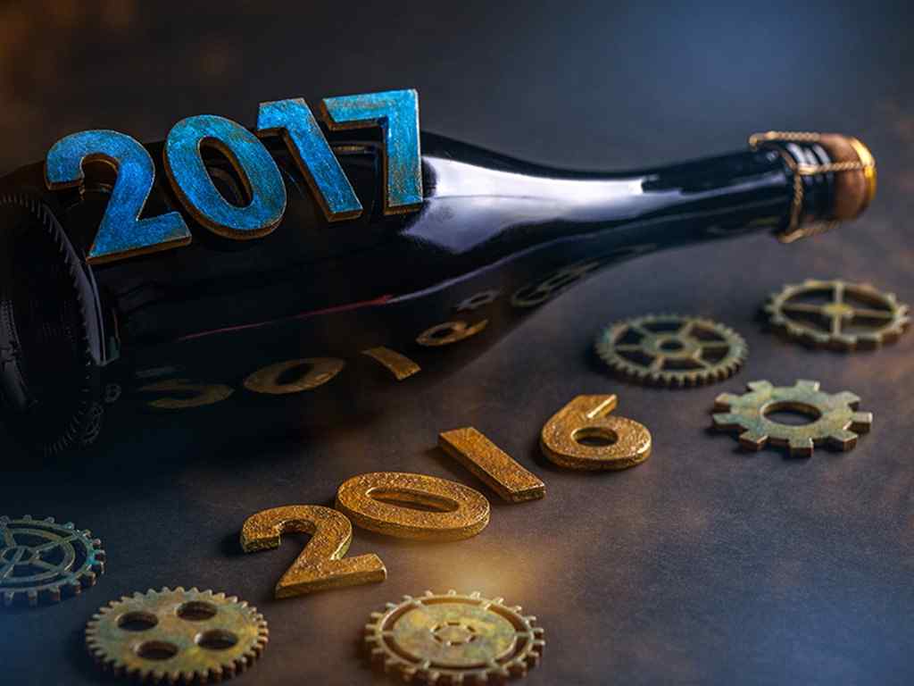 创意2017年新年数字图片