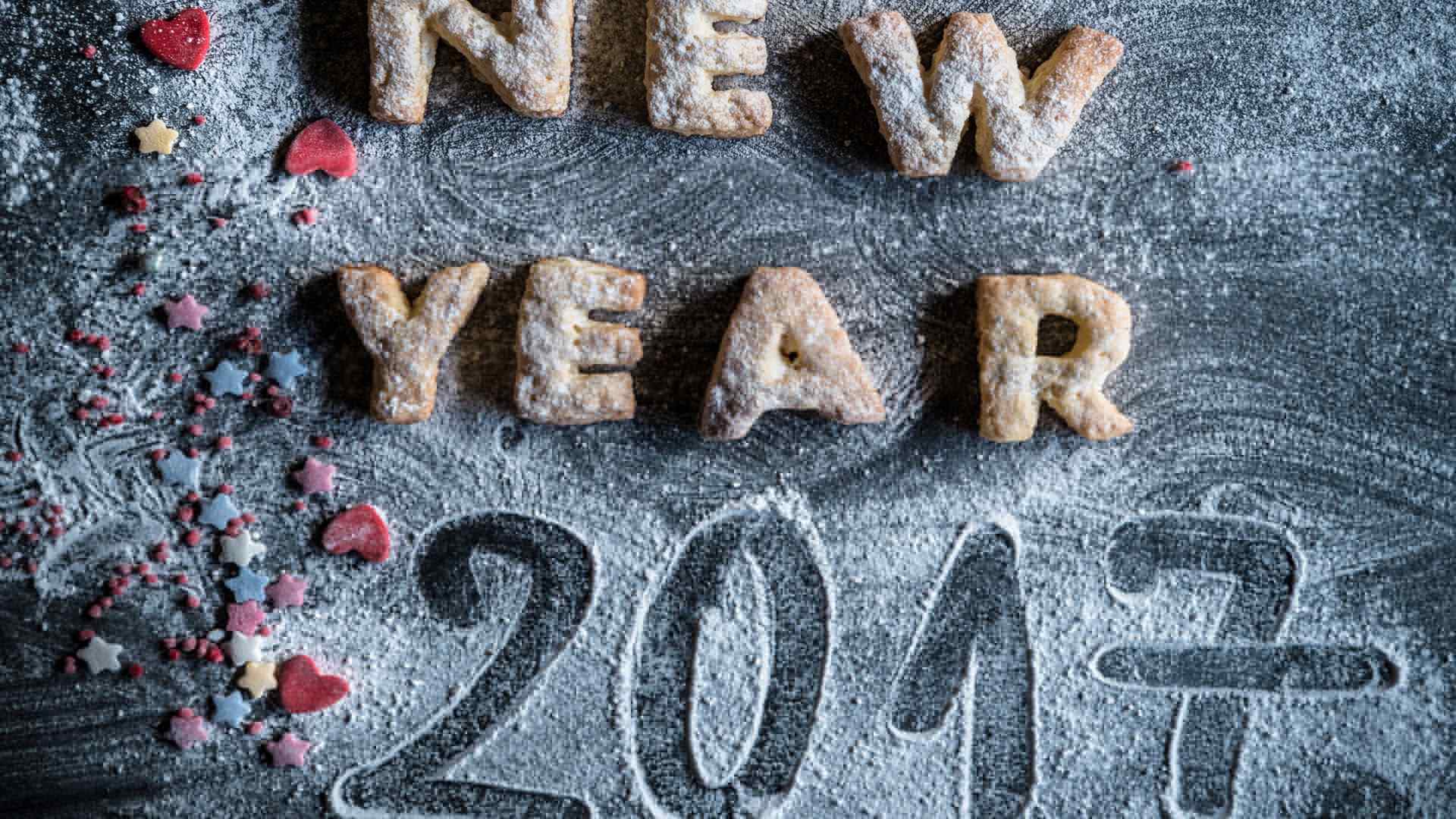2017年新年图片创意小清新桌面壁纸
