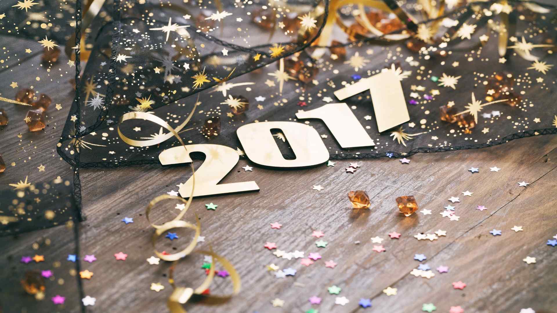 2017新年图片创意数字桌面壁纸