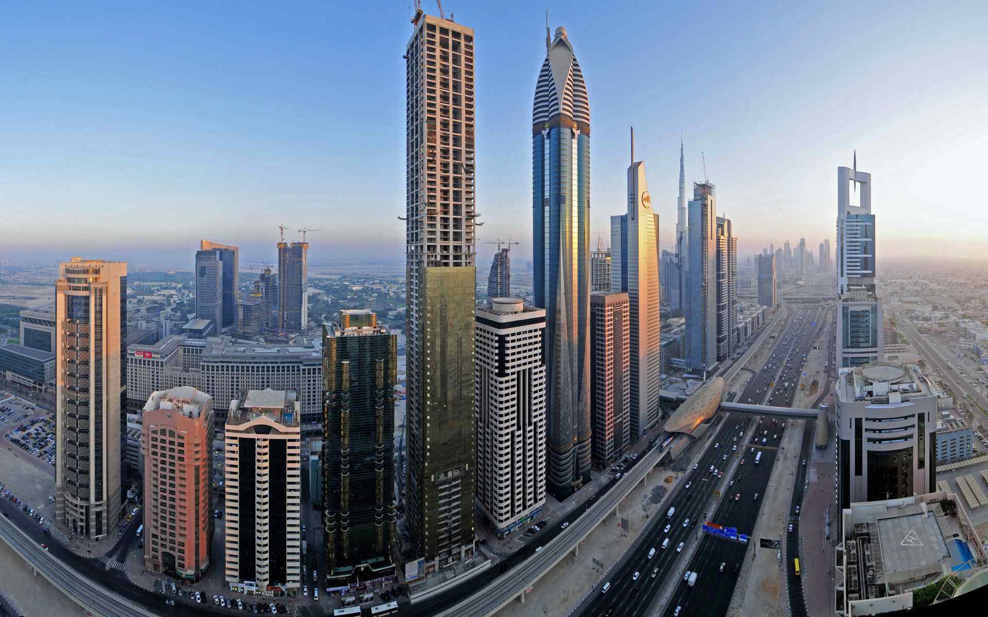 迪拜美丽城市风景高清桌面壁纸