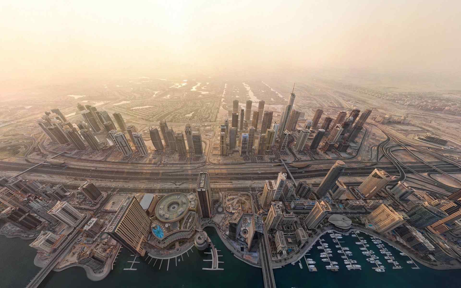 迪拜美丽城市风景高清桌面壁纸