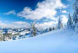 美丽冬日大雪风景